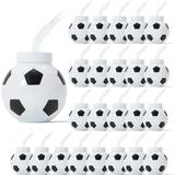 24Pcs Soccer Ball Cups 10 oz Football Cups Soccer Party Favors Soccer Birthday Party Decorations Football Party Favors Sport Theme Party Supplies for Kids (24Pcs)