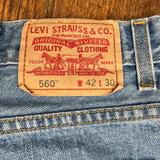 Levi's Jeans | Levis 560 Blue Jeans Comfort Fit Distressed 42 X 30 | Color: Blue | Size: 42
