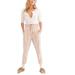 Free People Pants & Jumpsuits | Free People Soft Pink Cream Maryam Paper Bag Pleated Pants Size L | Color: Cream | Size: L