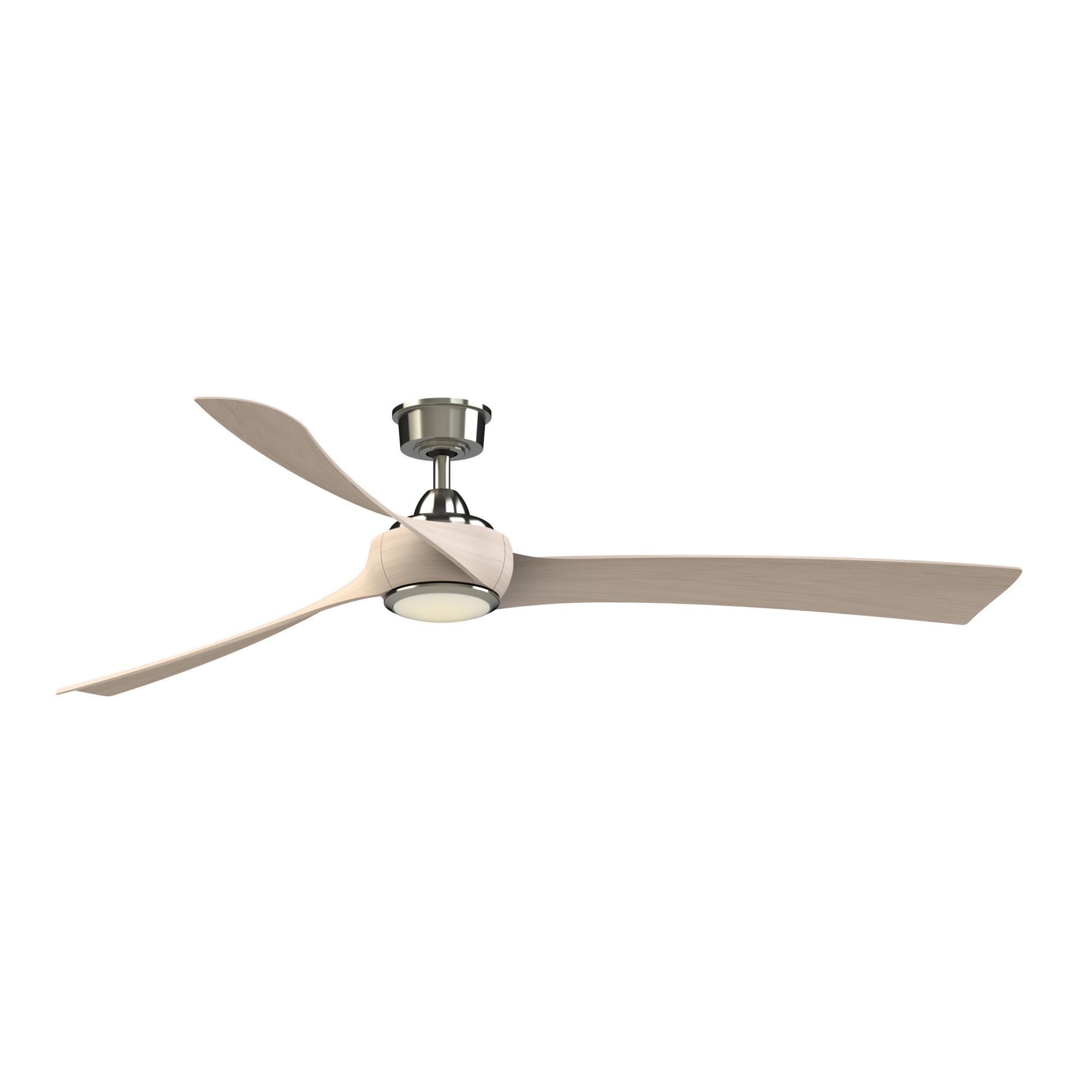 Fanimation Wrap Custom 72 Inch Ceiling Fan with Light Kit - FPD8531BN-72WW-LKBN