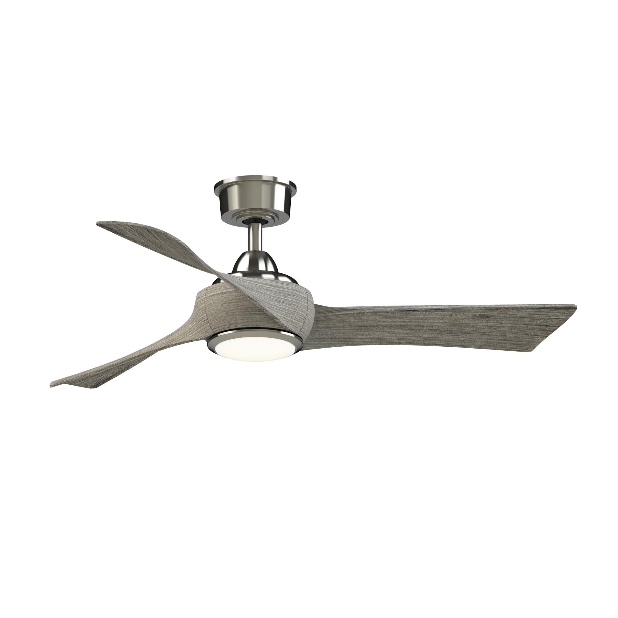 Fanimation Wrap Custom 48 Inch Ceiling Fan with Light Kit - FPD8530BN-48WE-LK