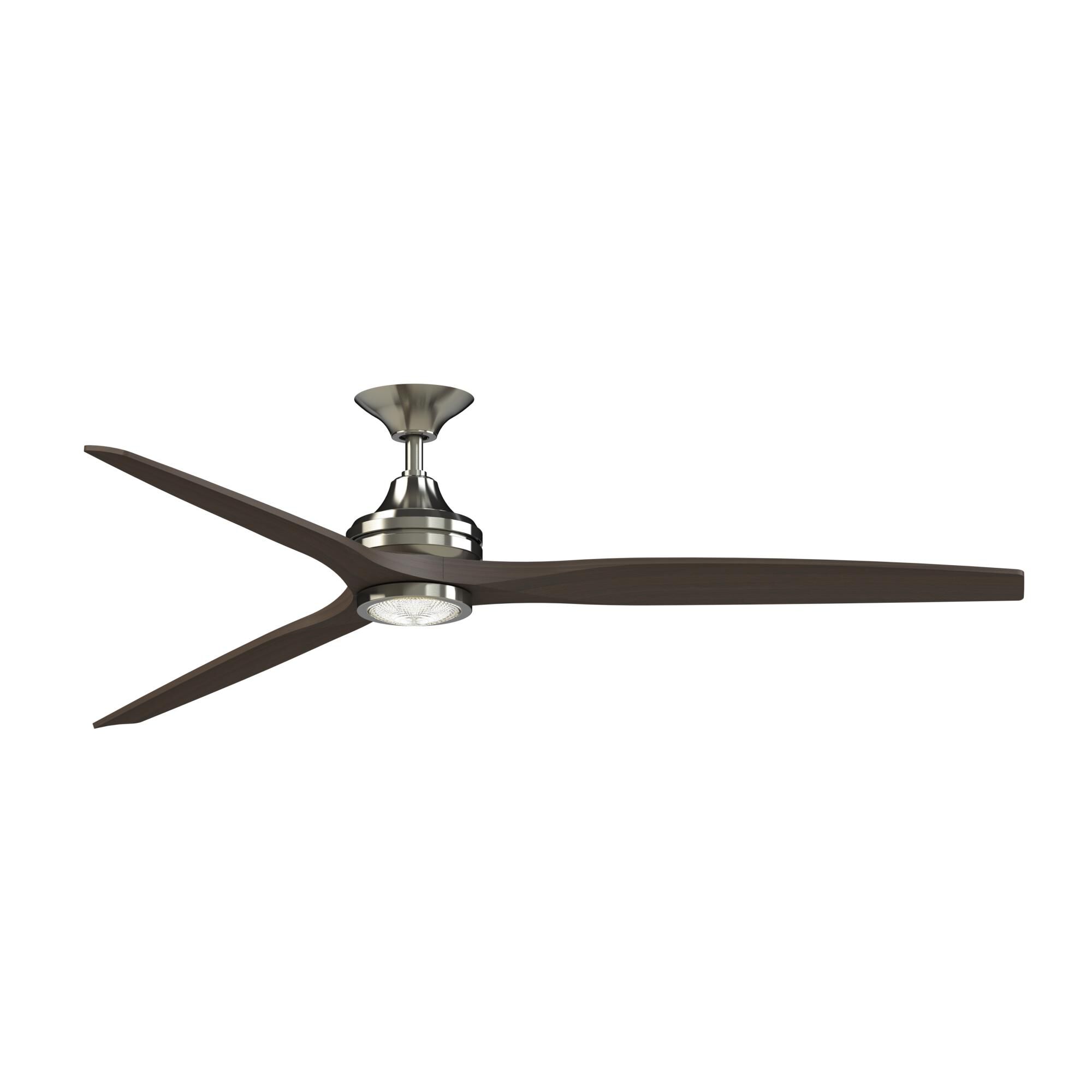 Fanimation Spitfire 72 Inch Ceiling Fan with Light Kit - FPD6721BBN-72DWA-LK
