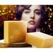 Gold 24K Essential Oil DNF2 Soap 120G Handmade Organic Luxury Powders Moisturizing Cleaning Bar for Body and Face Skin Brightening Scented Bath Soap with Blistering Christmas Gift Box Packaging