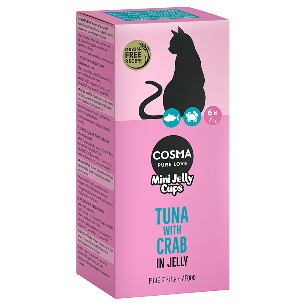 24x25g Tuna/Crab Cosma Mini Jelly Snack for Cats