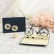 1pc Creative 3d Birthday Greeting Card, Handmade Hollow Retro Bicycle Blessing Card, Graduation Gift, Birthday Blessing Gift