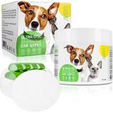 Dog Ear Wipes Ear Cleaner Wipes for Dogs & Cats Supports Soothing Dog Yeast Infection Soothes Itchy & Inflamed Ears Pet Ear Care Supplies Ear Finger Wipes-100pcs