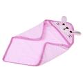 Fast Dry Pet Bath Towel Quickly Absorbing Water Bath Robe for Dog and Cat Size M (Pink)