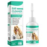 XIXISTARYY Pet Ear Cleanser Dog Ear Cleaner Dog Ear Cleaner Dog and Cat Ear Care Dog Ear Drops Anti-Infection Antibiotic Itchy Inflamed Ears 60ml