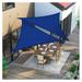 11 x 11 x 11 Shade Sails Equilateral Triangle Canopy Shade Fabric Permeable Pergola Top Cover 180GSM Shade Fabric for Outdoor Patio Lawn Garden Backyard Blue