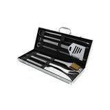 Pack of 2 BBQ Grill Tool Set- Stainless Steel Barbecue Grilling Accessories Aluminum Storage Case Includes Spatula Tongs Basting Brush By Home-Complete