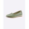 Slipper HEINE, Damen, Gr. 40, grün (lindgrün), Leder, Glattleder, sportlich, Schuhe