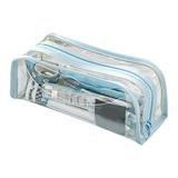Xecvkr Pencil Cases for Adults Large Capacity Transparent Multifunctional Stationery Portable Pencil Case Aesthetic School Supplies for Adult Girls Back to School