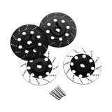 guohui 4 Pieces RC Brake Disc 12mm for DIY Modified Parts 1:10 RC Truck Hobby Model black
