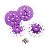 guohui 4 Pieces RC Brake Disc 12mm for DIY Modified Parts 1:10 RC Truck Hobby Model Violet