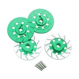 shamjina 4 Pieces RC Brake Disc 12mm for DIY Modified Parts 1:10 RC Truck Hobby Model green