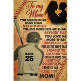 1000 Piece Puzzle Baseball to My Mom from Son Family Puzzles Mother Day Birthday Wedding Graduation Gift