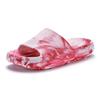 Badepantolette VENICE BEACH, Damen, Gr. 42, rot (pink batik), Obermaterial: 100% Synthetik. Futter: 100% Synthetik. Decksohle: 100% Synthetik. Laufsohle: 100% Synthetik, Batikmuster, casual, Schuhe, Pantolette, Mule, Sandale, offener Schuh,...