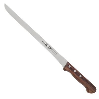 Arcos 11-Inch Slicing Flexible Ham Knife. Palisandro Wood Handle - Black