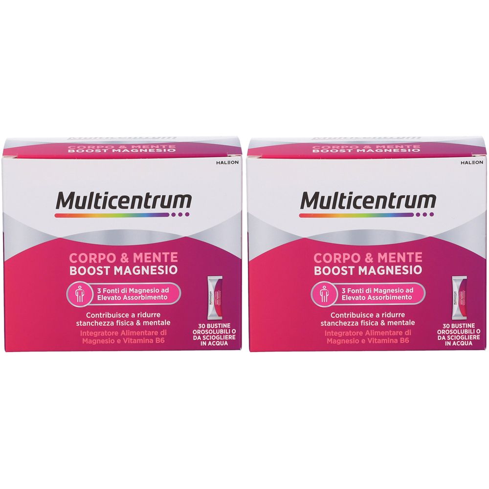 Multicentrum Corpo & Mente Boost Magnesio Bustine 2x60 g Polvere per s