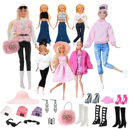 Neueste Film kostüm für Barbie Puppe Prinzessin Kleid Mode Mantel für bjd Puppe Zubehör Kostüme
