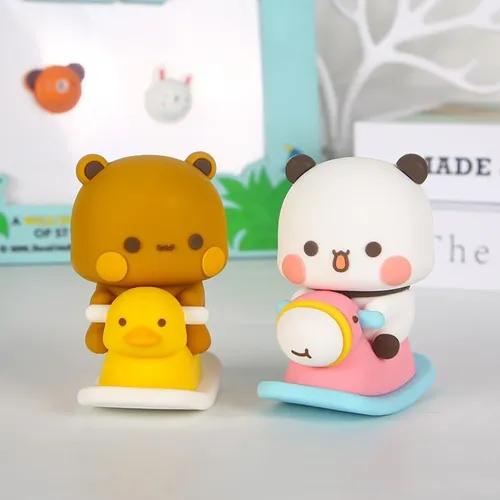 Bubu Dudu Panda Bär Figur Spielzeug Sammler niedlichen Aktion Kawaii Bär Spielzeug Puppe Ornament