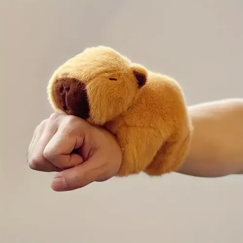 Tier Slap Armband Capybara Plüsch tier Stofftier Hugger Slap Spielzeug Tier Armband interaktives