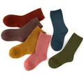 Kinder Wolle Kaschmir Socken Kinder Jungen Mädchen weiche Thermos trümpfe für Baby Mode einfarbige