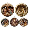 5 pezzi ornamenti per presepe 5 pezzi Set di ornamenti per presepe religioso squisiti ornamenti per