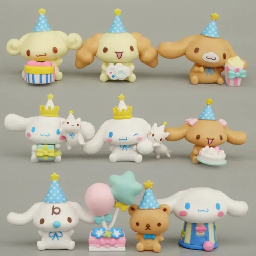 Sanrio Cinna moroll Geburtstags torte Dekoration Sanrio Anime Figur Kawaii Spielzeug Geburtstags