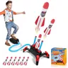 TOYANDONA 1 Set lanciarazzi all'aperto giocattolo per bambini lanciarazzi ad aria compressa lancio