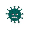 Harong Designer Lustige Nette Virus Pin Emaille Brosche Smiley Deprimiert Gesicht Interessante