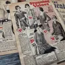 Cofffee-Papier Yelowed Yelowed Antique Paper Magazine Lady Craft Junk Journal Ephemera