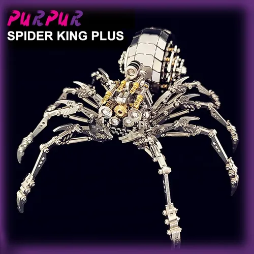 DIY Edelstahl 3d Metall Puzzle Modell Warcraft Tier Insekt Spinne König Kinder Spielzeug Geburtstag