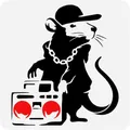 Hip Hop Ratte Schablone 11 8x11 8 Zoll wieder verwendbare Banksy Ratte Schablone DIY Kunst Radios
