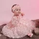 3 6 9 12 18 24 mesi vestito neonato fiori maglia Fashion Party Little Princess Baby Dress regalo di