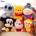 Disney-Peluches pour enfants Stitch Winnie l'ourson Porcinet Anime Kawaii Cadeaux pour garçons