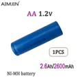 Batteria ricaricabile AA 1.2V 2600mAh/2.6Ah ni-mh adatta per giocattoli MP3 RC LED Flashligh