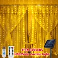 Guirxiété lumineuse dégradée de rideau de LED décoration de Noël télécommande USB fête de