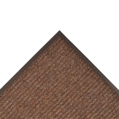 NoTrax 109S0046BR Brush Step Entrance Scraper Floor Mat, 4' x 6', 3/8" Thick, Brown