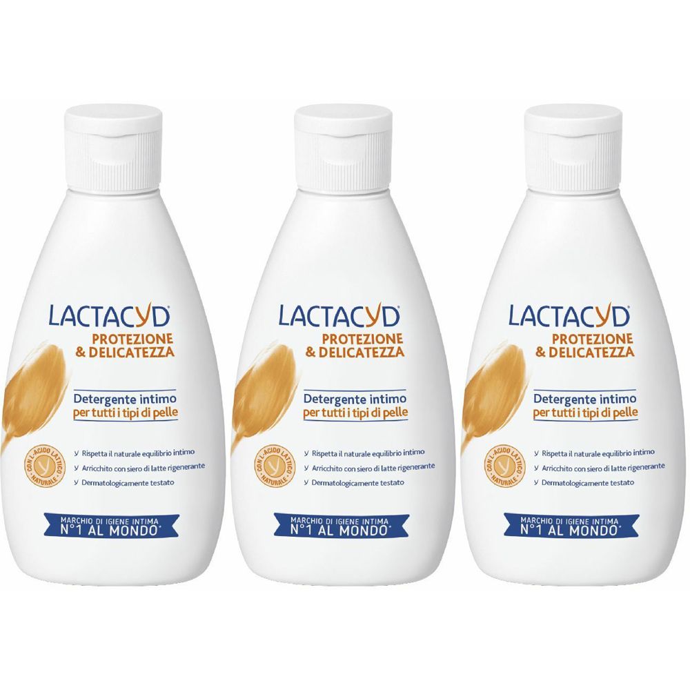Lactacyd Protezione & Delicatezza 3x300 ml Detergente