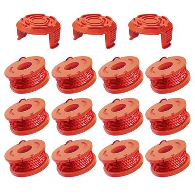 15 Packs Trimmer Spool Line For Worx Replacement Trimmer Spool Line For Worx Trimmer Line Refills 0.065 Inches For Worx Suitable For Worx String Trimmers (12 Packs Grass Trimmer Line 3 Trimmer Cap