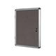 Bi-Office Enclore Felt Indoor Lockable Glazed Case 720x981x35mm Grey