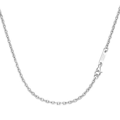 Giorgio Martello Milano - Kette Ankerkette, diamantiert, massiv, Silber 925 Ketten 1 ct Silber Damen