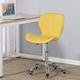 (Yellow) Charles Jacobs Adjustable Swivel Chair | Office Chair With Chrome Wheels