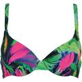 Bügel-Bikini-Top NATURANA "Bora Bora Beach" Gr. 44, Cup B, bunt (navy, grün, pink) Damen Bikini-Oberteile Bügel-Bikini Ocean Blue