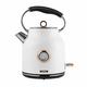 Tower Bottega T10020W Rapid Boil Traditional Kettle, Stainless Steel, 3000 W, 1.7 Litre, White and Rose Gold