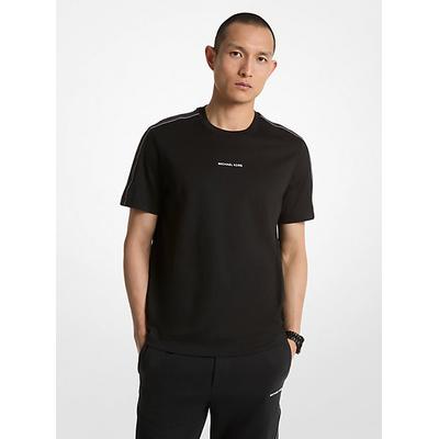 Michael Kors Logo Tape Cotton T-Shirt Black L