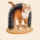 Cat Groom Self Grooming Cat Toy-Pet Cat Arch Self-Groomer and Massager - Groom Toy Pet Cat Scratcher Toys Fur Grooming Brush - Helps Prevent Hairballs and Controls Shedding/746