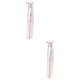 minkissy 2pcs Permanent Epilator for Men Lady Woman Hair Removal Dry Battery Pink
