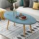 ZHUOHUITUO Modern Industrial Center Table - Oval Coffee Table, End Table, Sofa Table - Simple & Stylish Design For Home Décor